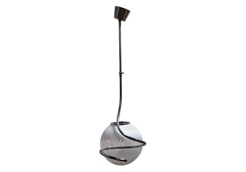 Fabio Lenci Mid Century Modern Italian Murano Glass Pendant By Guzzini, 1970