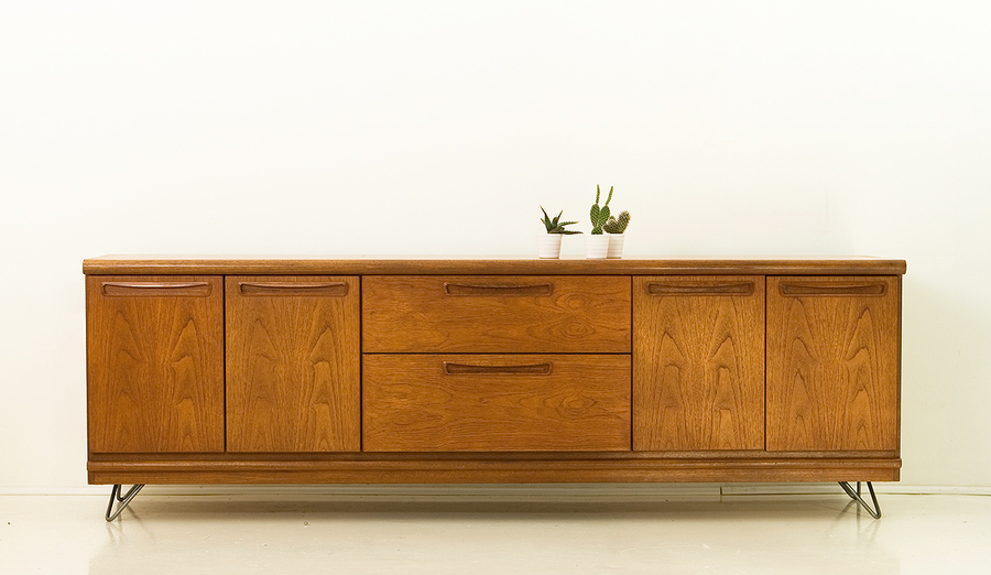 Vintage Meredew Teak Mid Century Retro Sideboard Tv Multimedia