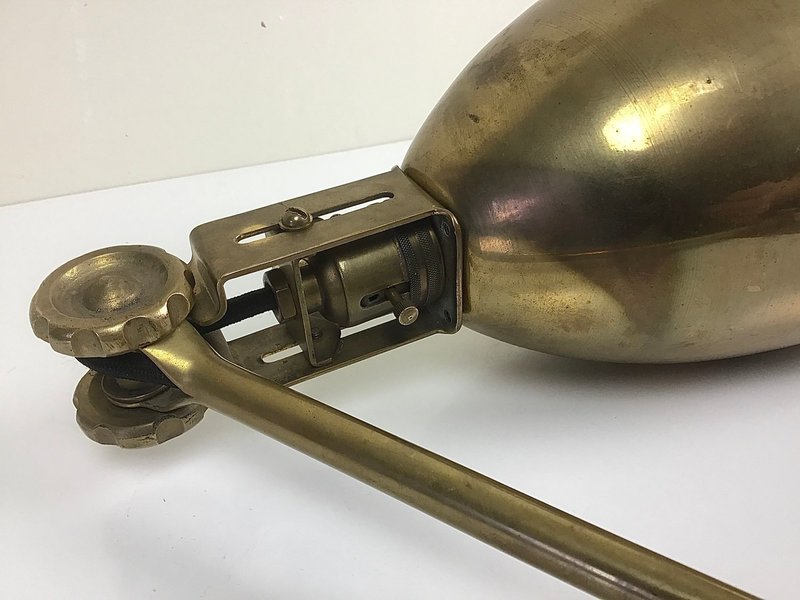 Brass Table Lamp From John Dugdill Ltd, 1920s photo buy
