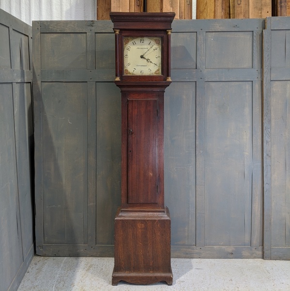 Simple Oak Antique Late Guildford Surrey Grandfather Clock