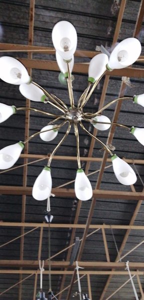 Large Mid Century Ceiling Lamp, 1960s photo furniture