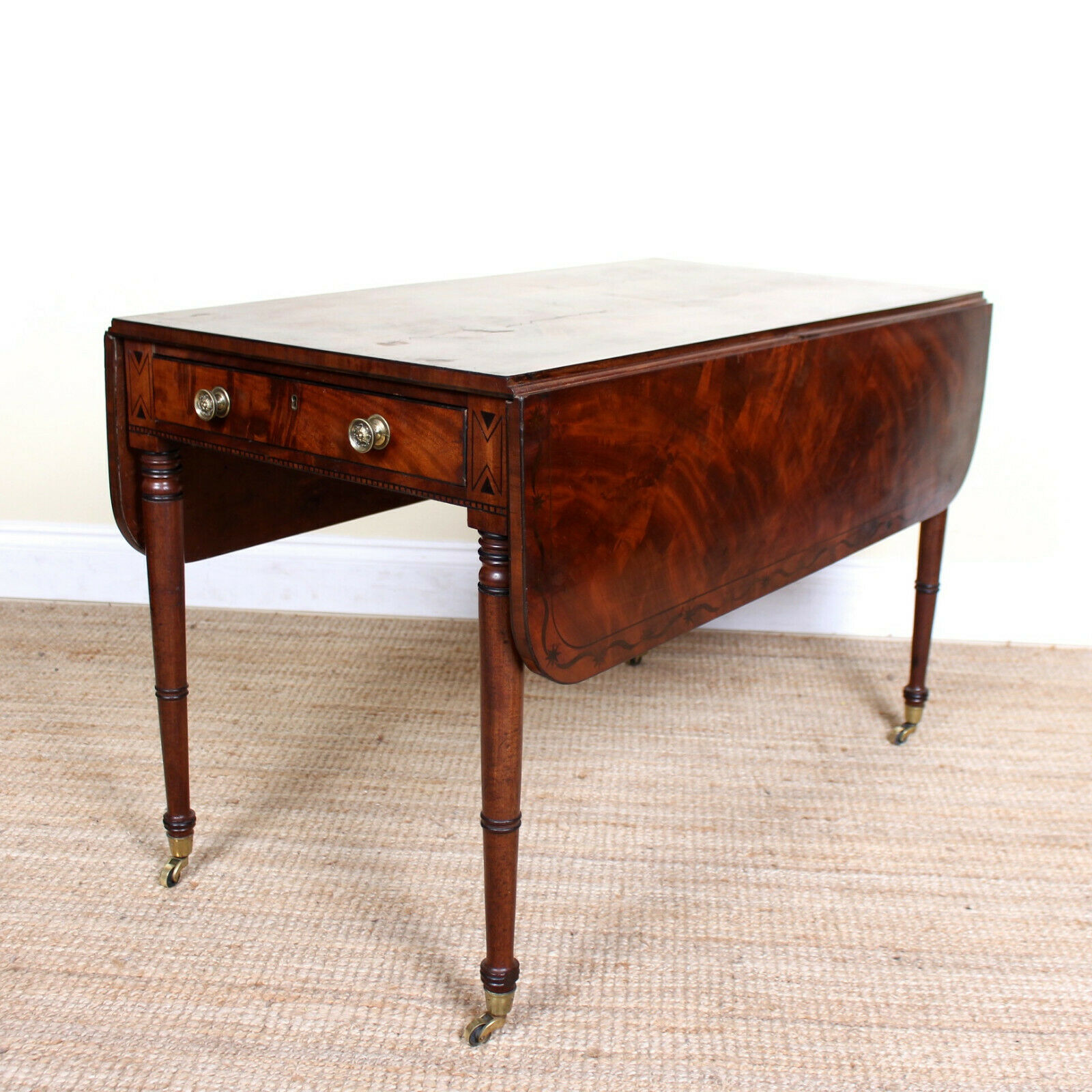 Antique Rosewood Dropleaf Dining Table Flamed Mahogany Gateleg Antique Rosewood Dropleaf Dining Table