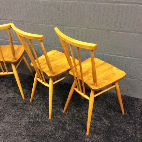 Set Of 4 Early Ercol Windsor 391 Elm Early Ercol Windsor Elm And Beech