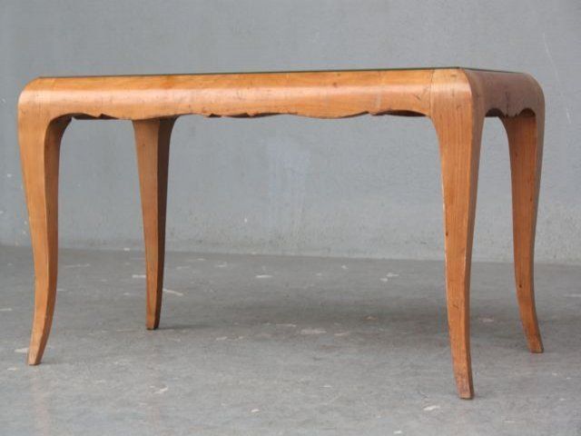 Coffee Table Inlaid In Maple 1940 photo furniture