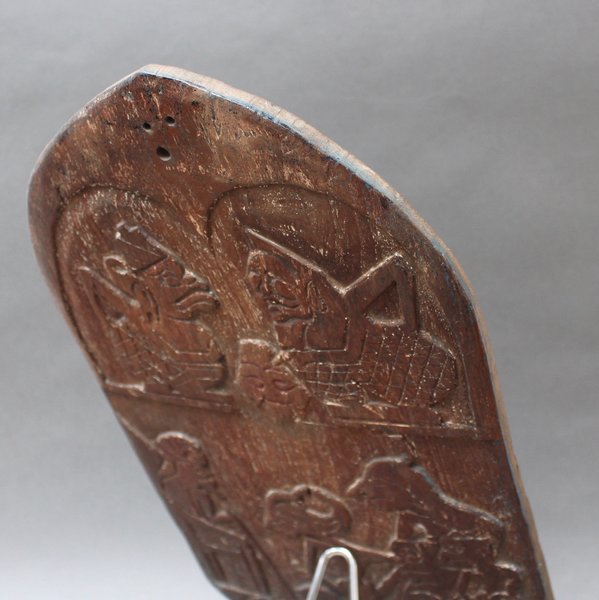 Double Sided Carved Wooden Blawong Board From Java (Circa 1920s   50s) photo buy