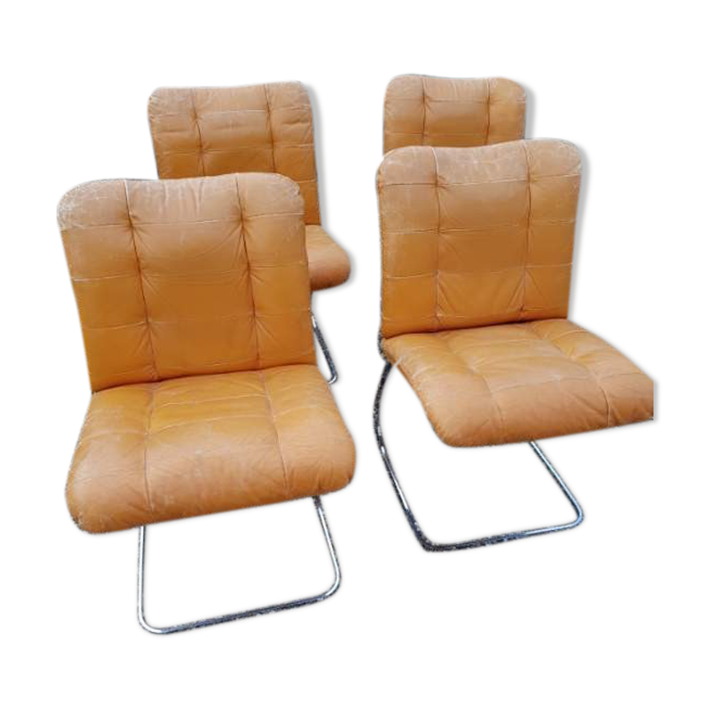 4 Vintage Chairs 1970 Roche Bobois Vinterior