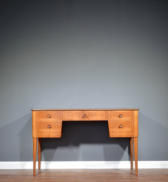 Vintage Midcentury Gordon Russell Walnut And Beech Desk Console
