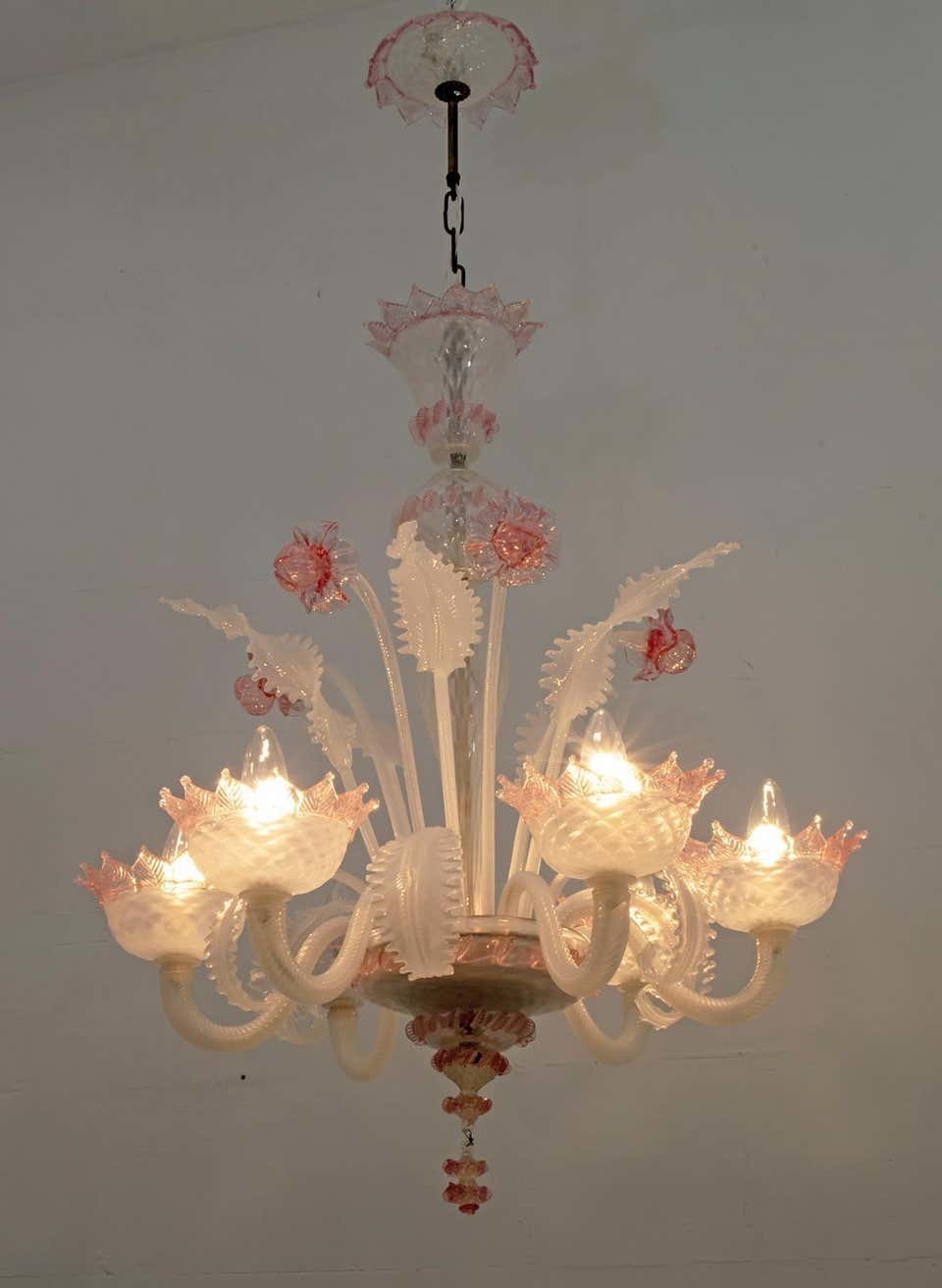 A 20th century glass chandelier, Murano, Venice, Italy A 20th century glass chandelier, Murano, Venice, Italy