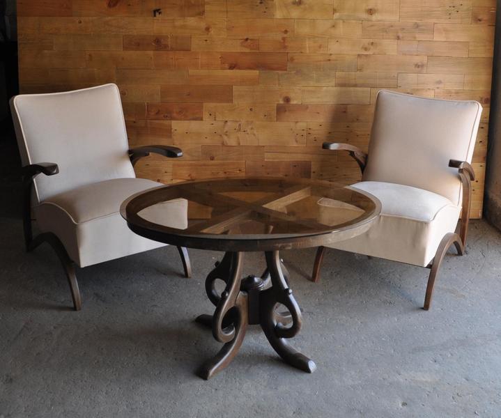 Jindrich Halabala Fully Restored And Reupholstered Lounge Chairs photo furniture