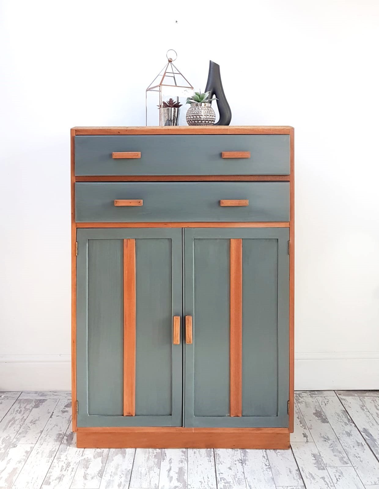 Linen Cupboard Laundry Cupboard Teak Grey Chalk Paint Vinterior