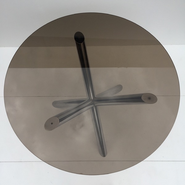 Chrome And Glass Top Table photo Furniture