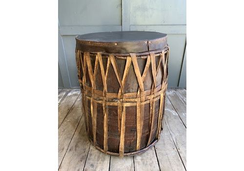Vintage Tribal Drum Table