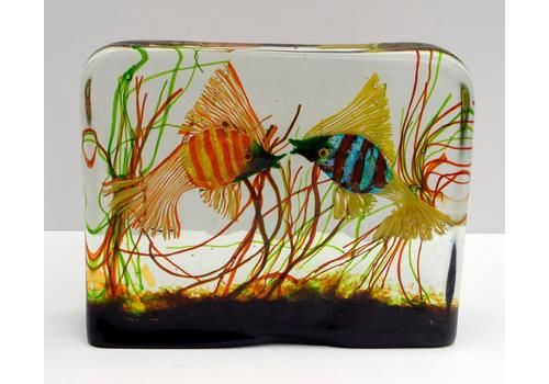 Seguso Mid Century Modern Italian Murano Glass Aquarium, 1950s