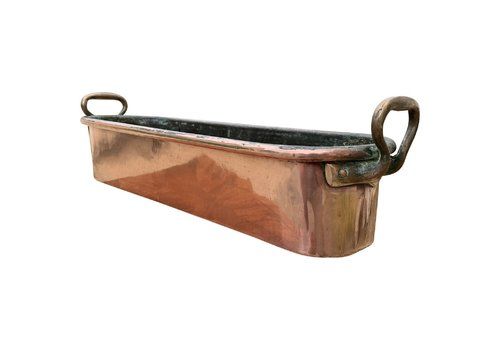 19th Century French Copper Fish Kettle