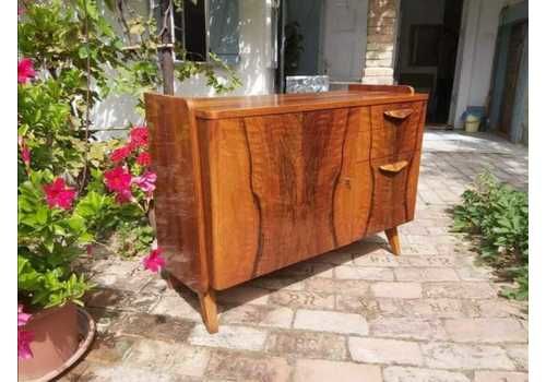 Tatra Nabytok Buffet Drinks Mid Century Cabinet In Walnut 1960 S