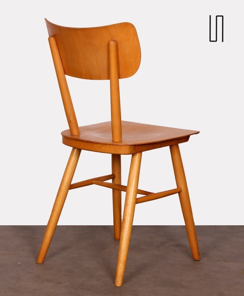 Set Of 4 Vintage Wooden Chairs Edited By Ton 1960s Ton Vinterior