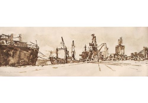 Condé Lithograph On The Port