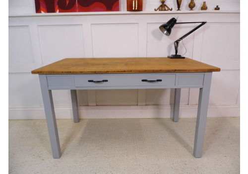 Retro Industrial Ex Military Ww2 Raf 1942 Painted Pine Desk Grvi No B
