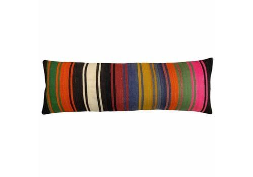 Bedding Kilim Pillow, Oversize Cushion Cover, Long Bolster Kilim Pillow Cover, King Pillow Shams Long Pillows For Bed