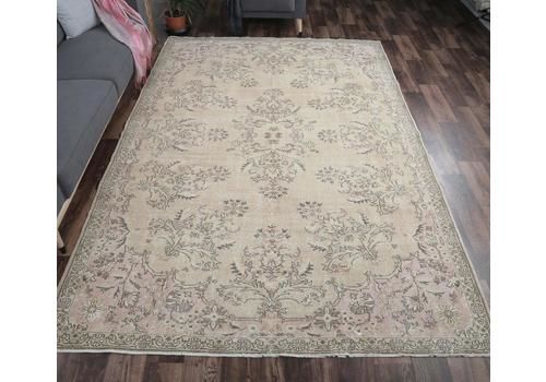 7x10 Turkish Vintage Carpet, Oushak Handmade Wool Rug, Copper Oriental Large Area Rugs, Farmhouse Decor, One Of A Kind, Anatolian