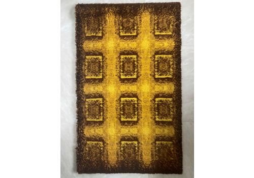 Pair Of Scandinavian Wool Ege Rya Danish Small Carpets / Rugs, 1960s