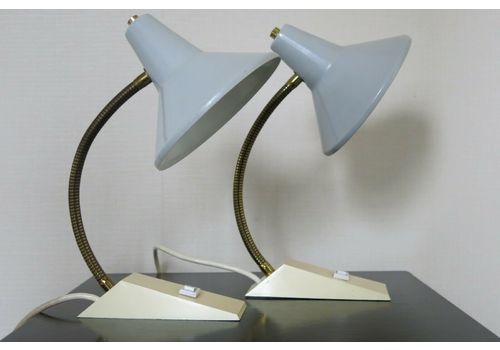 Pair Of Mid Century Modern Adjustable Desk/Bedside Lamps