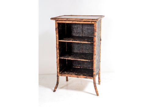 Bamboo Bookcase Unit Hall Cupboard | Hall Console | Plant Stand Bathroom | Chinoiserie Shelving