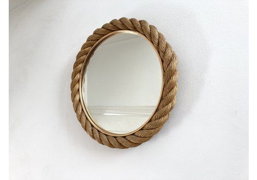Rope Mirror, Audoux & Minet. France 1950 60