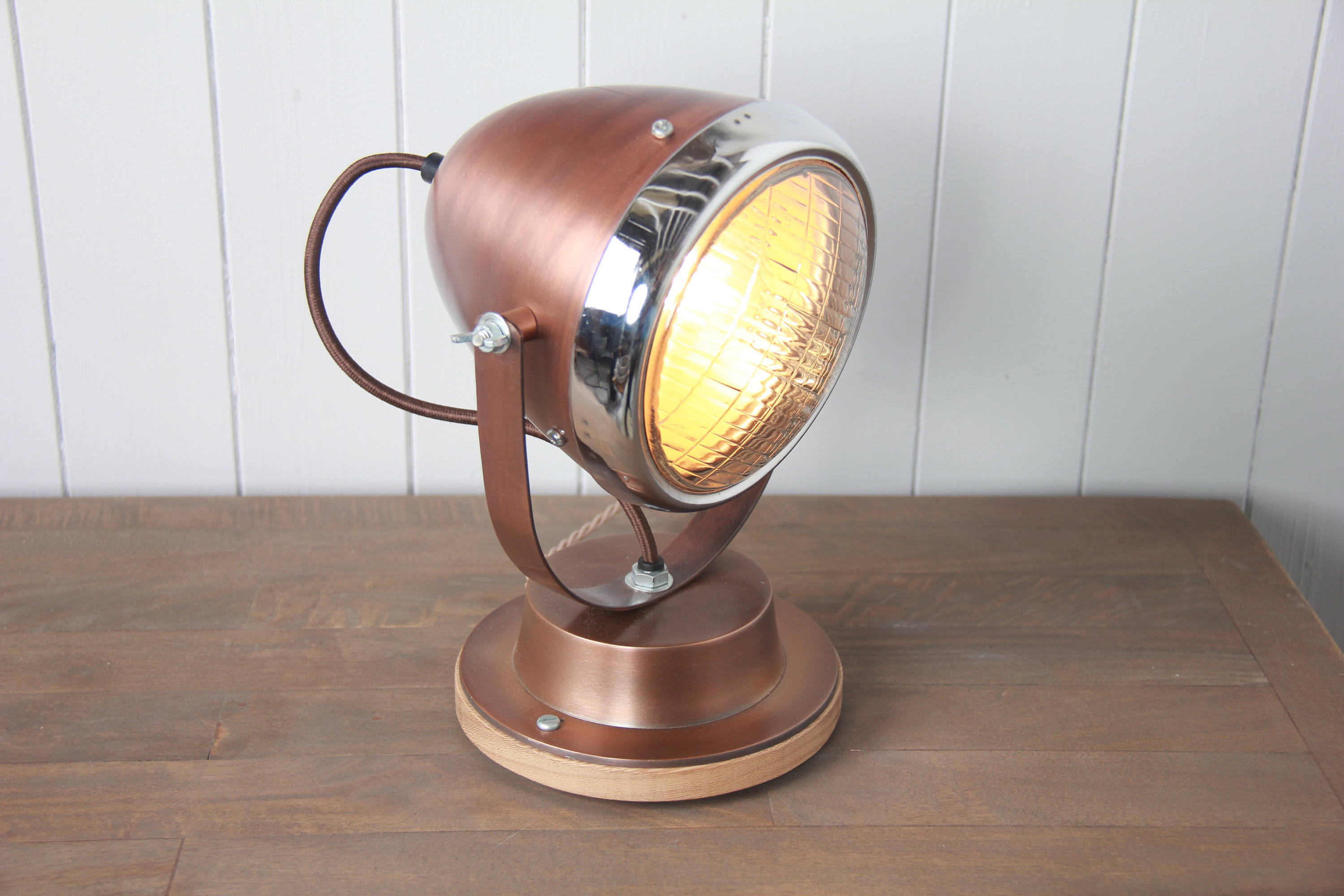 Table Lamp Unique Industrial Lighting Housewarming Gift For Men Home Decor Vintage Style Vespa Tablelamp Or Desk