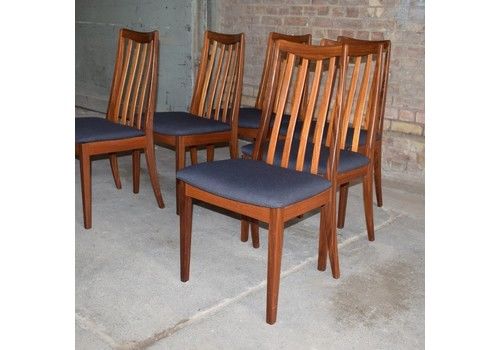 6 Teak Dining Chairs G Plan Zx2135