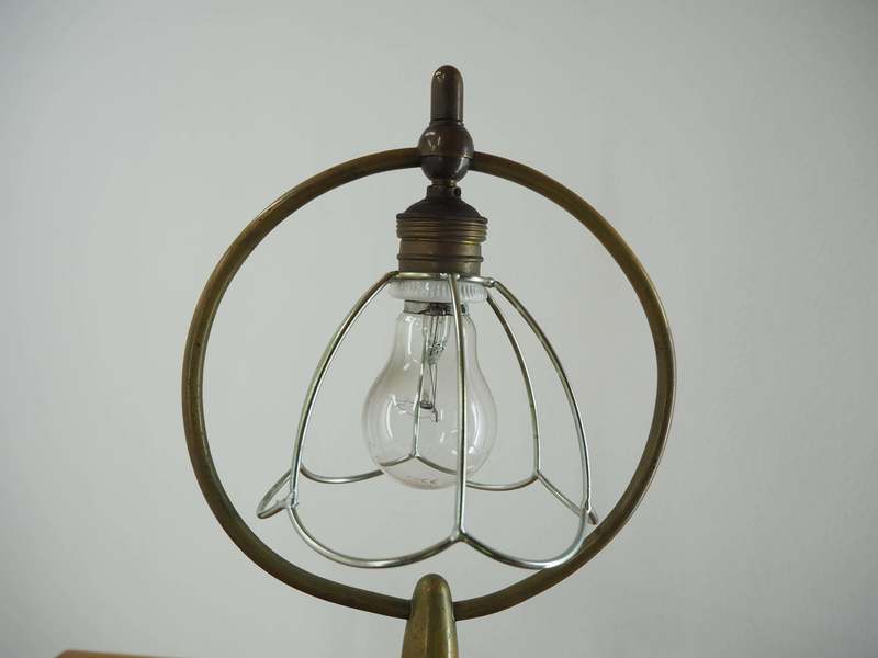 Art Deco Brass Table Lamp, 1930s photo furniture