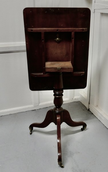 Georgian Mahogany Tilt Top Wine Table photo furniture