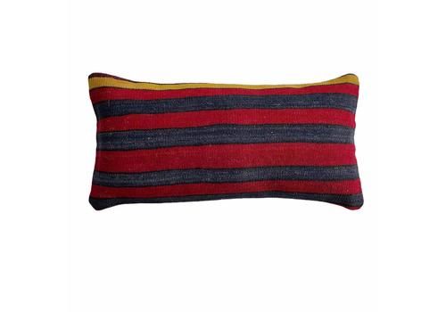 Tapis Kelim Kilim Turkish Pillow Cover ,Vintage Meditation Bench Cushion Sofa.