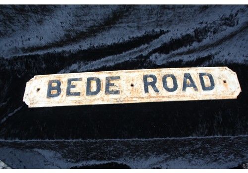 Early 20th Century Cast Iron Bede Road Sign