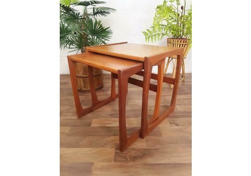 G Plan Quadrille Nest Of 2 Teak Tables Vintage 70's Mid Century Retro Free Post!