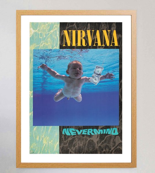 Wall Art | Nirvana Nevermind Original Vintage Poster 1990s | Vinterior
