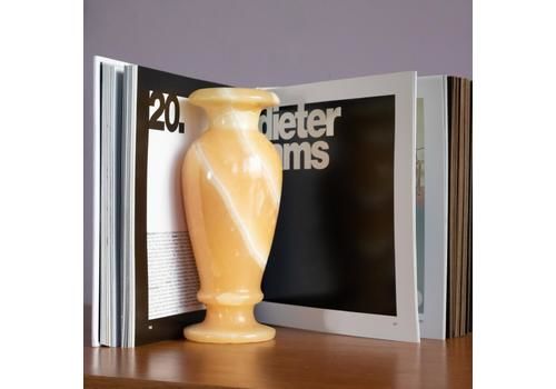 Onyx Marble Vase, Buttercup Yellow