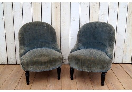 Pair Of French Chairs, 1800s, Antique