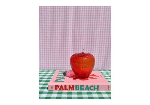 Large Decorative Red Glass Strawberry