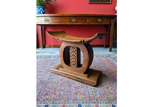 Antique Ashati Tribal Carved African Stool