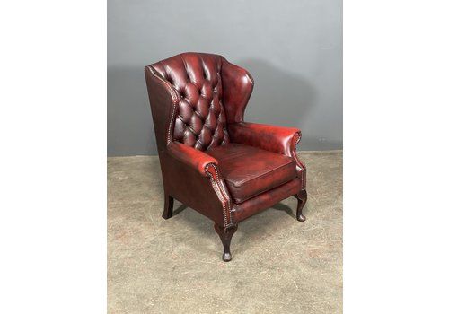 A Petite Chesterfield Wing Back Armchair