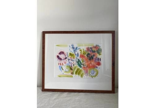 Original Painting By Pamela Silver Titled ‘Dance Of The Fairies’, Framed And Mounted, Abstract Expressionist Style