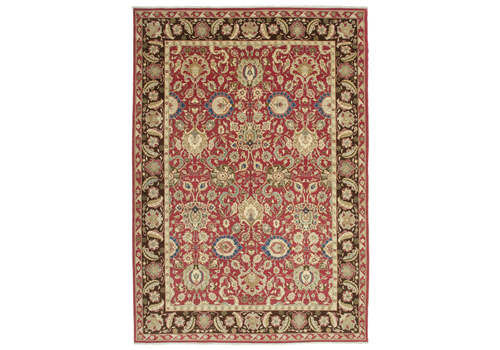 Oriental Handmade Wool Red Large Oushak Area Rug 302 Cm X 437 Cm