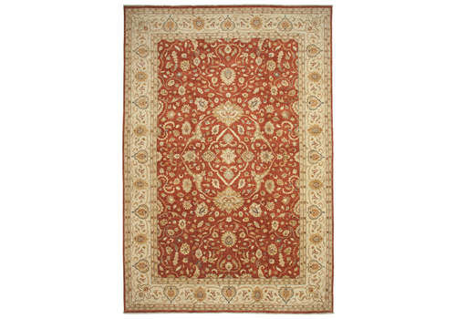 Oriental Handmade 2000s 370 Cm X 552 Cm Beige Large Area Oushak Rug