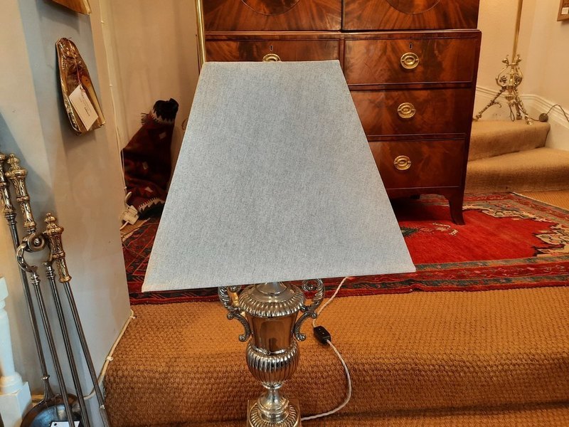 Pair Of Chrome "Fa Cup" Table Lamps photo furniture