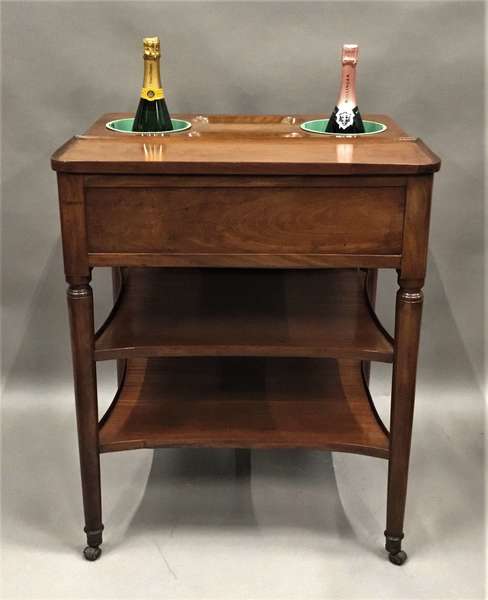 Exceptional Louis 16th Mahogany Rafraichissoir Wine Champagne Table photo furniture