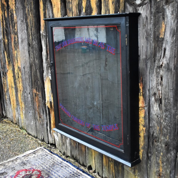 Antique Notice Board Wall Display Abbots Bromley School English