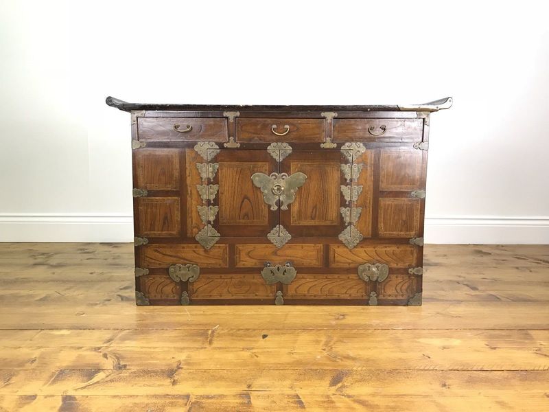 Nice Rustic Chinese Chest Of Drawers Vintage Antique Japanese Tv