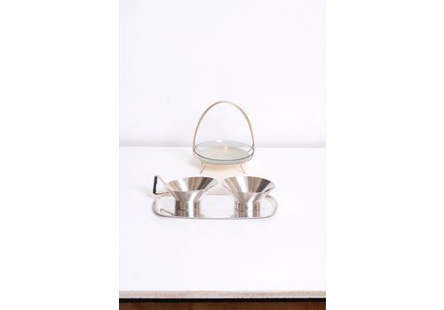 Silver Plate Creamer, Sugar Bowl And Candy Dish
