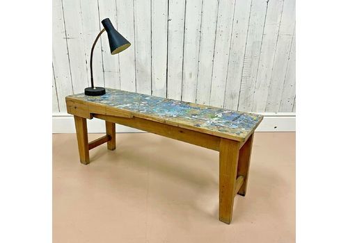 Vtg Windsor & Newton Artist Easel Stool Bedside Table Bench Studio Stand Work